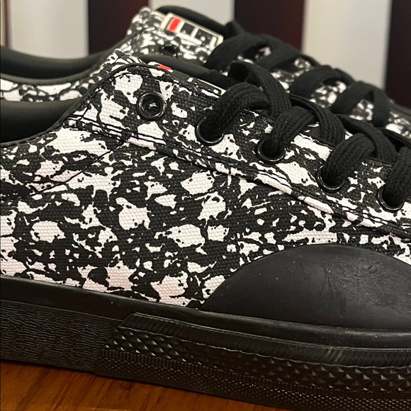 Vision Street Wear Canvas Lo Shoes Skulls AOP Sneakers Skateboard BMX VSW Men 12 - Picture 5 of 12